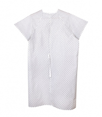 Patient Gown Standard Center Tie Closure