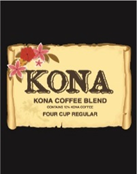 Hawaii Kona Blend / Regular 4 Cup