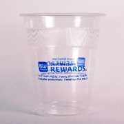 Best Western Rewards 12 oz Plastic Printed Wrapped Cups
