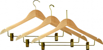 Womens Hanger-Natural-Flat-Std Hook,Chrome