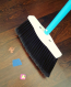 SweepEasy® Broom with Deployable /Retractable Scraper Green (3)