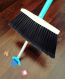 SweepEasy® Broom with Deployable /Retractable Scraper Green (3)