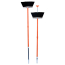 SweepEasy® Broom with Deployable /Retractable Scraper Orange (3)