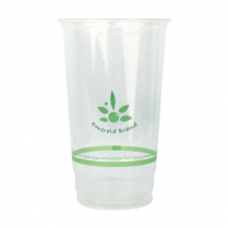Emerald 24oz. Compostable Printed Cold Cup
