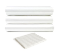 Golden Touch T200/T205 Sheets White/White Stripe (Overstock)