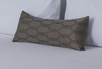 Cable Slate/Coffee Brown Bolster Pillow Sham 24x10 (Overstock)