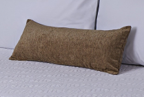 Shadow Chenille Bronze Bolster Pillow Sham 24x10 (Overstock)