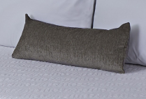 Shadow Chenille Slate Bolster Pillow Sham 24x10 (Overstock)