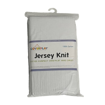 Jersey Knit Cotton White Crib/Play Yard Sheet 12/EA