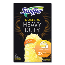 Dusters Refill, Dust Lock Fiber, Yellow, 6/Box, 4 Boxes/case
