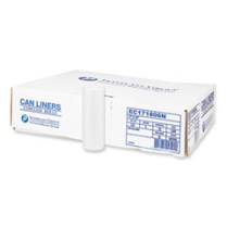 High-Density Liners, 4 gal, 6 mic, Clear, 50 bags/roll