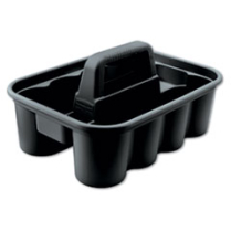 Commercial Deluxe Caddy, 8 Compartments, 15" x 7.4", Black