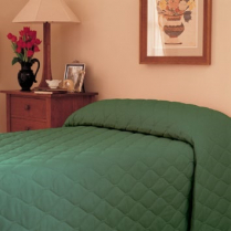 Martex® Mainspread Solid Bedspreads - Forest Green