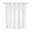 HookFree Shwr Crtn-71x74-Plainweave, win & snp lnr, wht