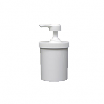 Jar 8 Oz With Pump White