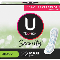 Kotex® Maxi Pads, Premium, Long, Super, 22/pk