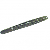 Tweezers Satin Edge Non-Slip Slant Tip 3-3/4" 100% Stainless