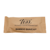 Tess Bamboo Shave Kit-Triple Blade Razor w/Shaving Cream Pkt