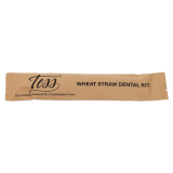 Tess WheatStraw Dental Kit-Toothbrush w/Toothpaste Pkt