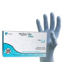 Nitriderm Nitrile Ultra Blue P/F Gloves