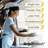 GripProtect 6 Mil Black Nitrile Powder-Free Exam Gloves