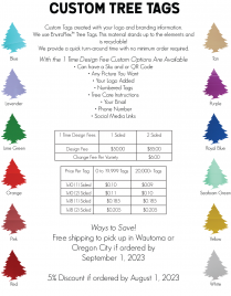 Kirk  Custom Tree Tag 1 X 18 - Printed Two Sided