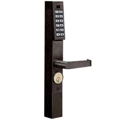 Alarm Lock DL1200/10B1 Pushbutton Aluminum Door Trim