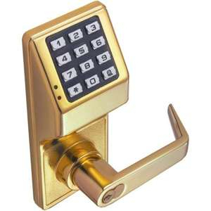 Alarm Lock DL2700IC-S US26D Pushbutton Cylindrical Door Lock