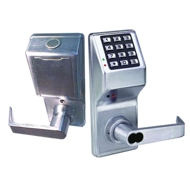 Alarm Lock DL4100IC-US26D Pushbutton Cylindrical Door Lock