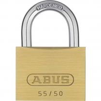 Abus Lock 55/50 B Solid Brass 2" Width Economy Padlock