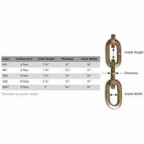 Abus Lock 6' 6 KS Chain & Sleeve 1/4" Diameter Square Chain