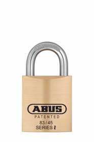 Abus Lock 83/45-WO-S2 Rekeyable Brass Padlock-less cyl.