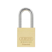 Abus Lock 83IC/45B-3 1-7/8" SFIC Brass Padlock, 3" Shackle
