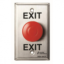 Alarm Controls EB-1 Large 1-1/2 Red Mushroom Button