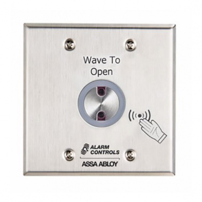 Alarm Controls NTS2 Double Gang No Touch Request Wall Plate