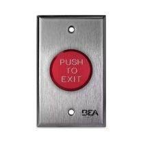 BEA Pneumatic Button 2 Plate-1-5/8 Red Button-Push to Exit