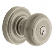 Baldwin 5210-056-ENTR Colonial Exit Knob with Classic Rose