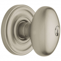 Baldwin 5225-056-ENTR Egg Exit Knob with Classic Rose
