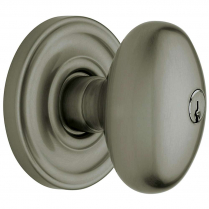 Baldwin 5225-151-ENTR Egg Exit Knob with Classic Rose