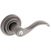 Baldwin 5258-452-RENT Wave Entry Lever RH Classic Rose