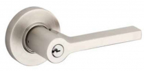 Baldwin 5263-190-RENT Square Entry Lever RH Round Rose