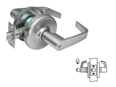 Corbin Russwin CL3555-NZD-626-LC Classroom Lever