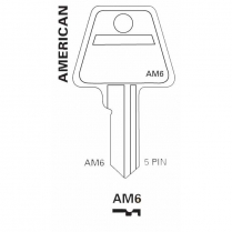 JET Hardware AM6 5 Pin Key Blank D