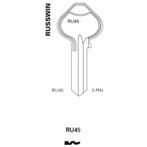 JET Hardware RU45 5 Pin Key Blank B