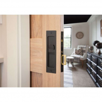 Emtek 212 Rustic Modern Rectangular Mortise Pocket Door Lock