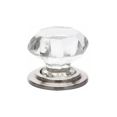 Emtek 86028-US26 OldTwn Crystal Cabinet Knob 1-3/4"