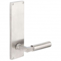 Emtek S802-SS 8" Privacy Stainless Steel Non-Keyed Sideplate