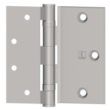 Hager BB1173 5 Knuckle Half Surface Standard Weight 4.5"x4.5" Hinge