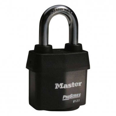 Master Lock No. 6125 Pro Series Padlock with Custom Key and Shackle