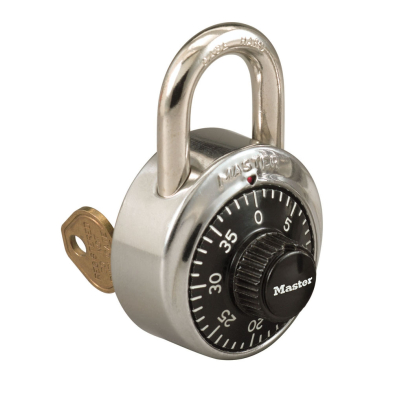 Master Lock 1525-V51 Combination Padlock w/ Key Override